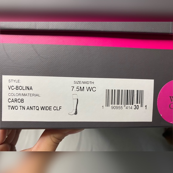 Vince Camuto high knee boots- brown - Picture 4 of 5